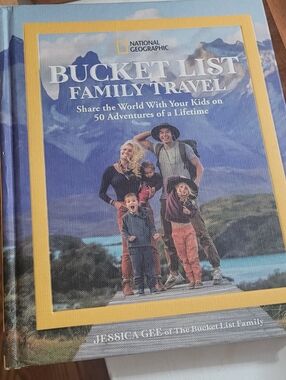 National Geographic "Bucket List Family Travel" Hardcover - Blue & Yellow